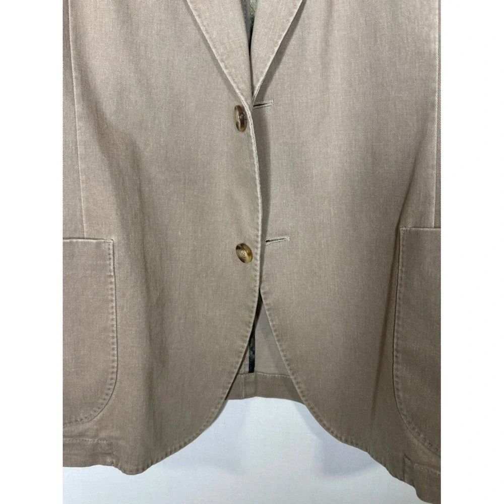Kroon Mens Sport Coat Jacket 48 R Bono Wash‎ Suede Elbow Patches Office